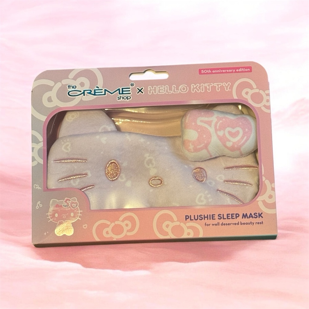 Hello Kitty Pink Plushie Sleep Mask - 50th Anniversary